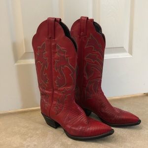 Tony Lama - Vintage Red Boots